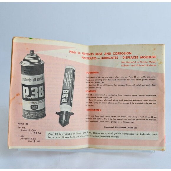 Vintage 1968 Penn Fishing Reels Catalog 30B Instruction Manual Repair Parts List - Picture 2 of 4